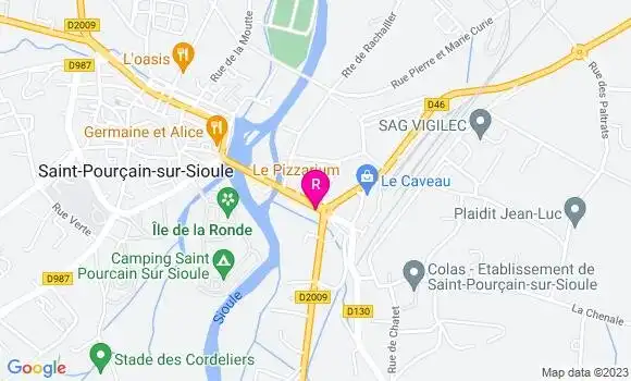 Localisation Restaurant  Le Pizzarium