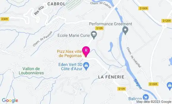 Localisation Pizzeria Pizz