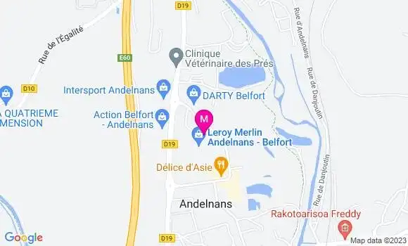 Localisation Fast Food Subway
