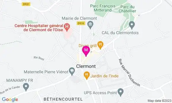 Localisation Restaurant Bar La Perle Bleue