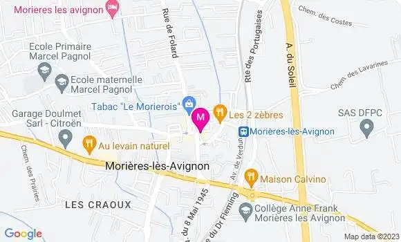 Localisation Pizzeria Pizza de la Place