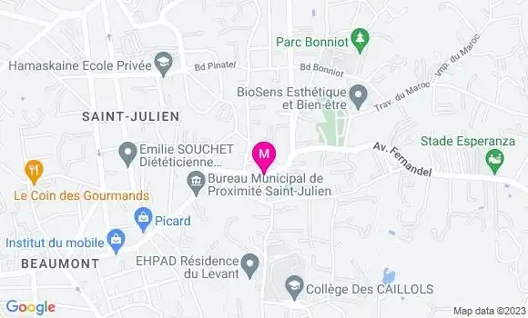 Localisation Max de Sushi