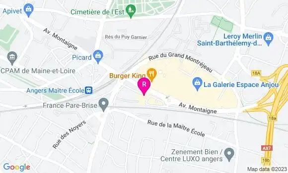 Localisation Fast Food Kfc