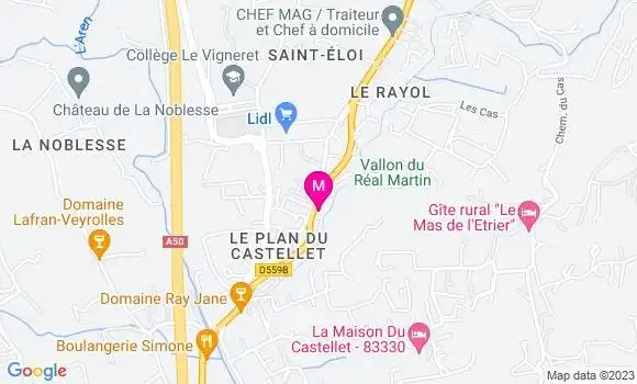 Localisation Restaurant  Pizza du Plan
