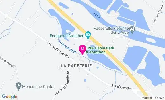 Localisation Restaurant  Le Cable Park