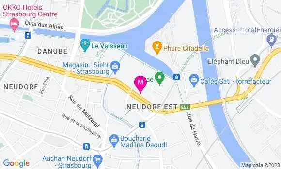 Localisation Restaurant  Pizza des Deux Rives