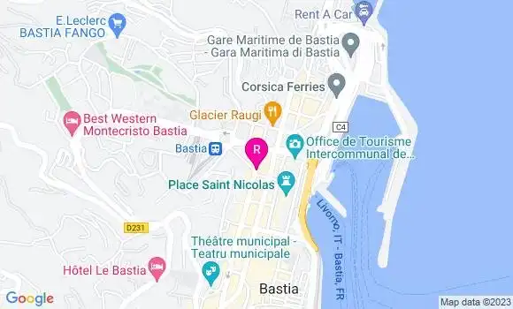 Localisation Restaurant  Ghisoni