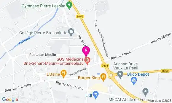 Localisation Pizzeria Pizza de l