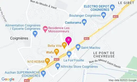 Localisation Fast Food Kfc