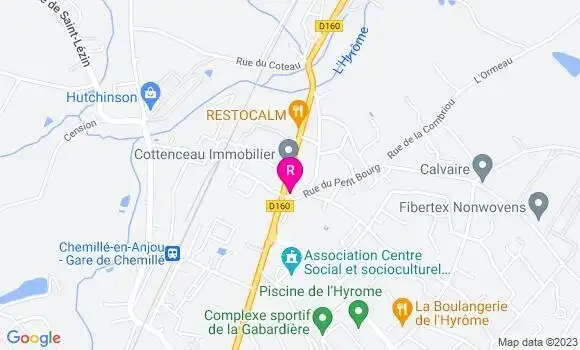 Localisation Restaurant  Le Relais du Layon