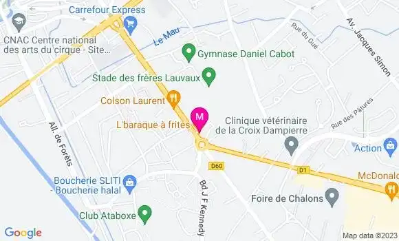 Localisation Restaurant  Pizza Minutes