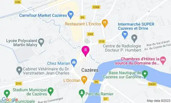 Localisation Restaurant  La Tour de Pizz