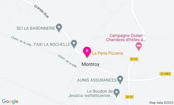 Localisation Pizzeria La Perla