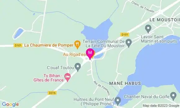 Localisation Pizzeria Au Rigad