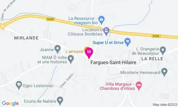 Localisation Restaurant  A la Str