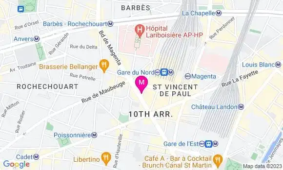 Localisation Restaurant  Le Wagon du Nord