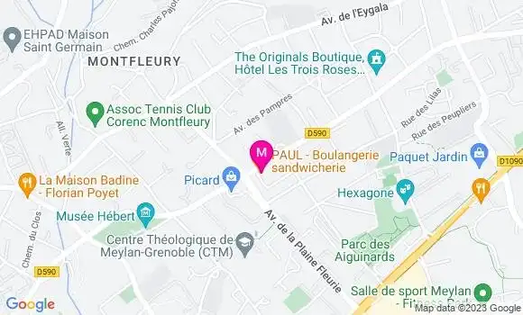 Localisation Sandwicherie Paul