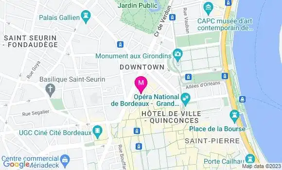 Localisation Restaurant Salon de Thé Miremont