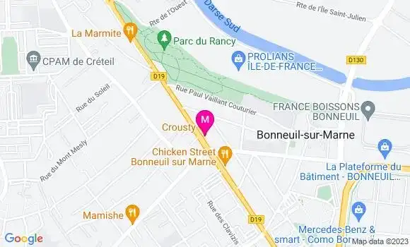 Localisation Restaurant  Le Crousty