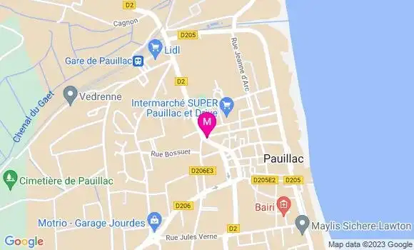 Localisation Café Le P