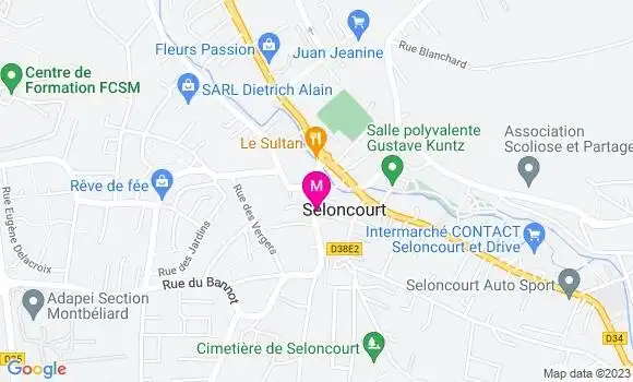 Localisation Restaurant  Burger M