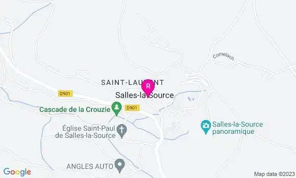 Localisation Restaurant  La Cascade
