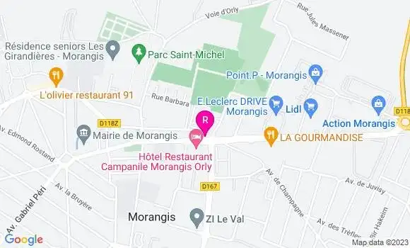 Localisation Pizzeria L