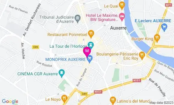 Localisation Sandwicherie Le Chouquet