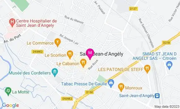 Localisation Angely