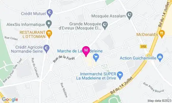 Localisation Restaurant  Les Andalouses O