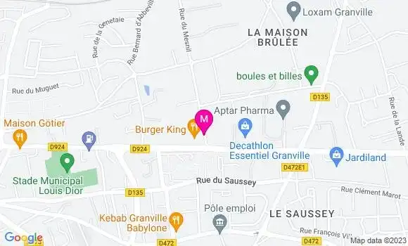Localisation Fast Food Burger King