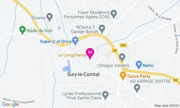 Localisation Restaurant  Le Gambetta
