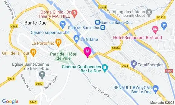 Localisation Pizzeria Le 107 Boulevard