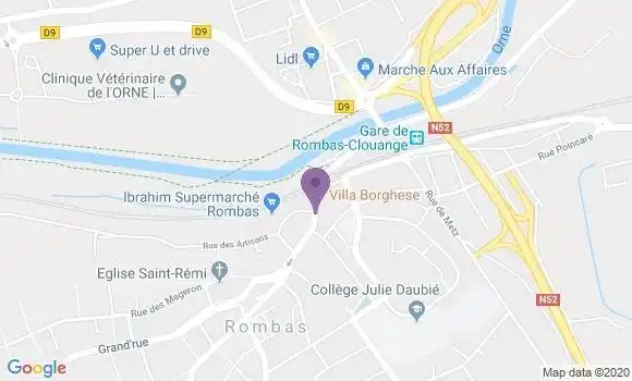 Localisation Restaurant Italien Villa Borghese