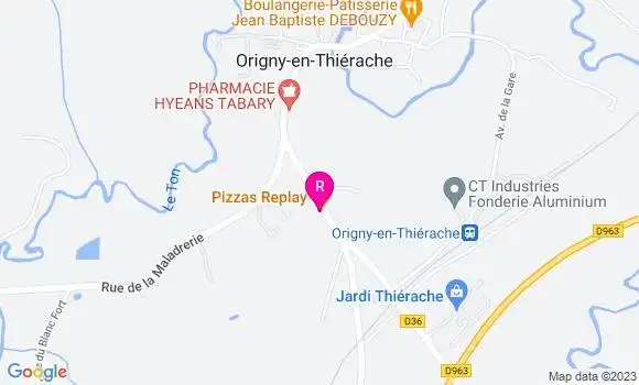 Localisation Restaurant  Pizzas Replay