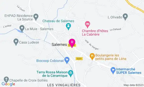 Localisation Bistrot La Cuisine des Halles Le resto
