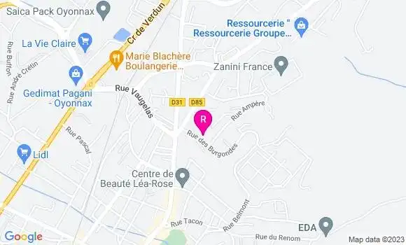 Localisation Restaurant  La Caravane