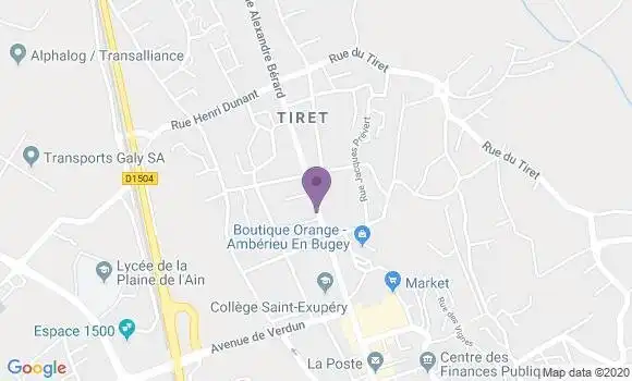 Localisation Restaurant  Le Tiret