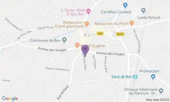 Localisation Restaurant  Winstub du Manoir