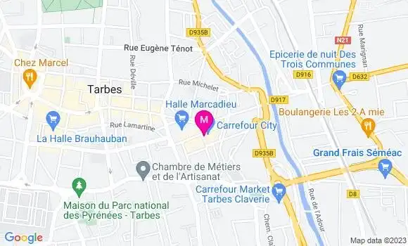 Localisation Sandwicherie Le Temps des Gourmandises