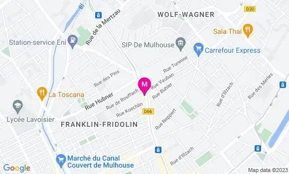 Localisation Restaurant  Chez Yasmine