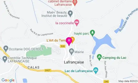 Localisation Pizzeria La Tour de Pizz