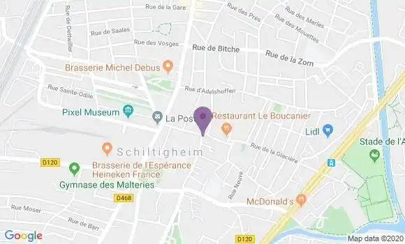 Localisation Restaurant Alsacien Au Cheval Blanc