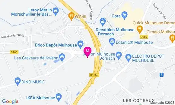 Localisation Fast Food Kfc