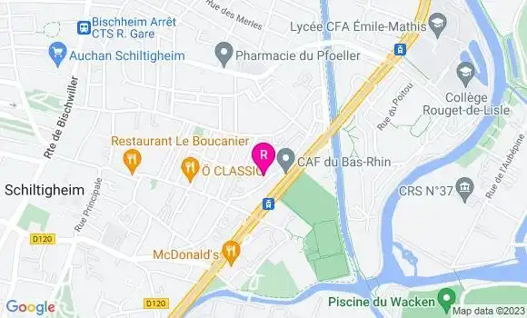 Localisation Pizzeria Star Pizza