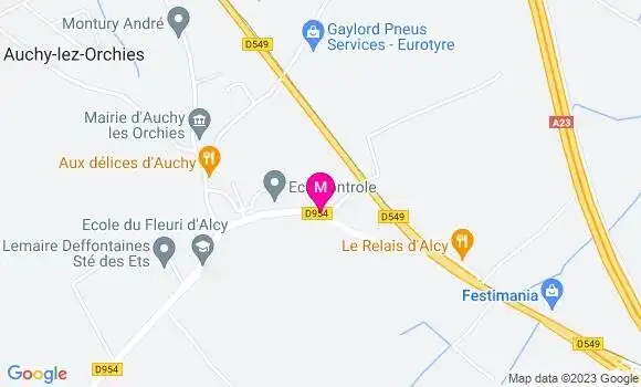 Localisation Restaurant  Friterie Alcyaquoise