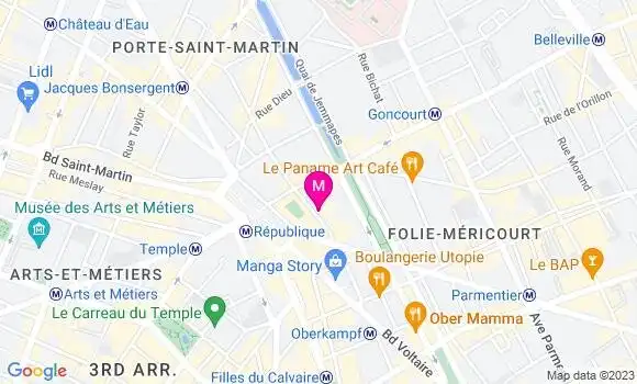 Localisation Restaurant  Mademoiselle