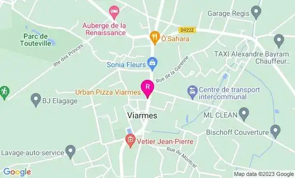 Localisation Pizzeria Urban Pizza