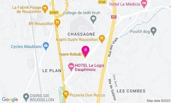 Localisation Isère Kebab