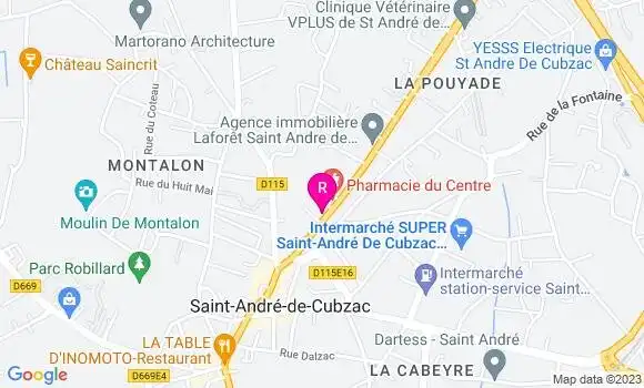 Localisation Pizzeria Le Soleil Levant